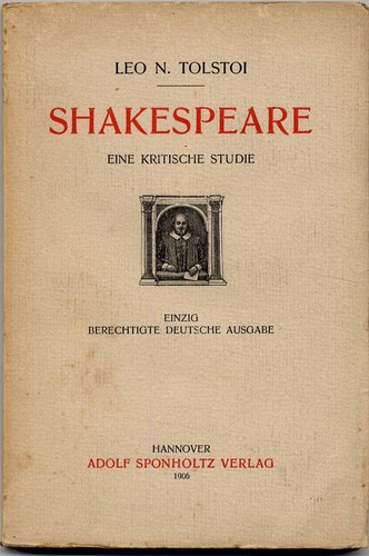 1906 tolstoi shakespeare - 1906, tolstoi: